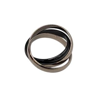 Bague Cartier Trinity Or Blanc et Céramique