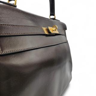 Sac Hermes Kelly 32 Boite de retour Marron