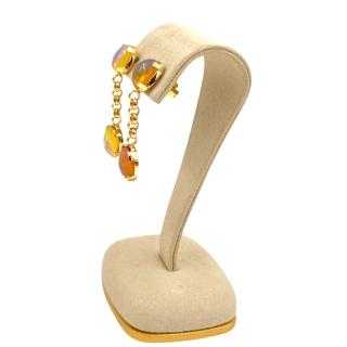 Boucles d'Oreilles Or 18Ct & Opale