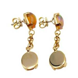 Boucles d'Oreilles Or 18Ct & Opale