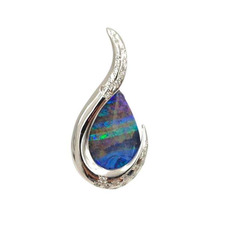 Pendentif Or 18Ct & Opale