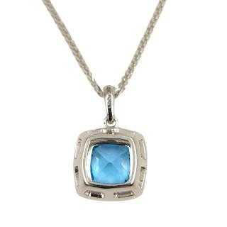Collier Or 14Ct Topaze&Diamants