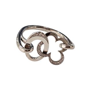 Bague Or Blanc 18 Ct et Diamants Rezzonico