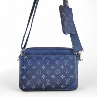 Sacoche Louis Vuitton Trio Messenger Navy River Blue