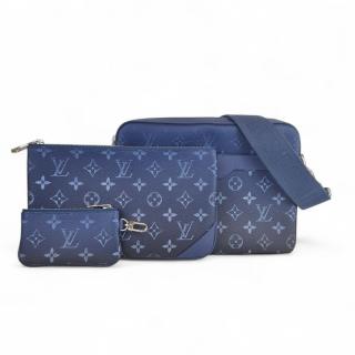 Sacoche Louis Vuitton Trio Messenger Navy River Blue