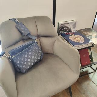 Sacoche Louis Vuitton Trio Messenger Navy River Blue