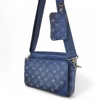 Sacoche Louis Vuitton Trio Messenger Navy River Blue