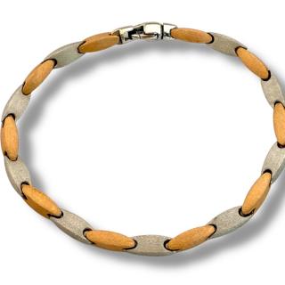 Bracelet Or Blanc & Rose 18CT