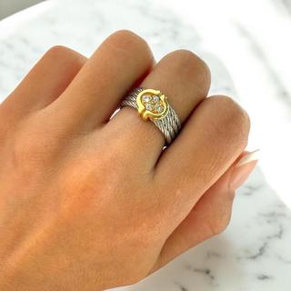 Bague Fred Or 18Ct / Acier & Diamants