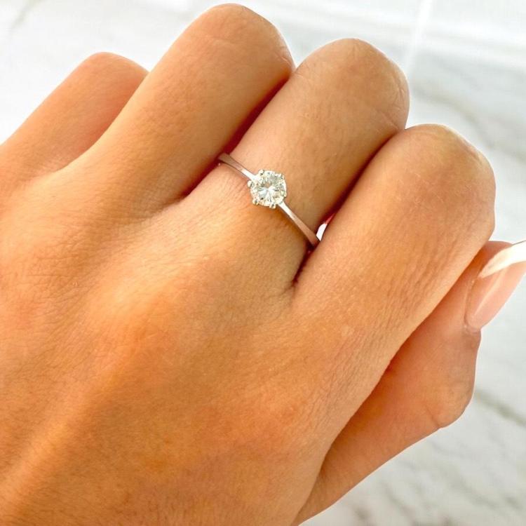 Bague Solitaire Or 18Ct
