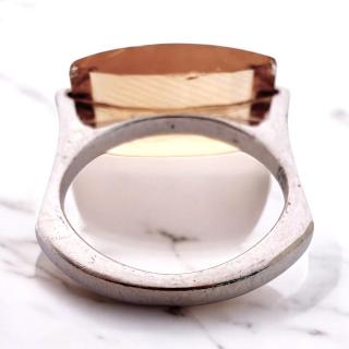 Bague Or 18Ct Citrine & Diamants