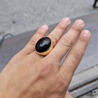 BAGUE POMELLATO VICTORIA JAIS NOIR
