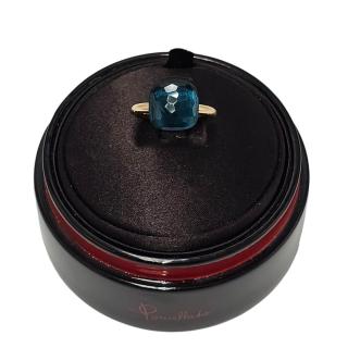 Pomellato Bague Nudo Maxi Or Rose et Topaze Blue London