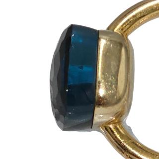Pomellato Bague Nudo Maxi Or Rose et Topaze Blue London