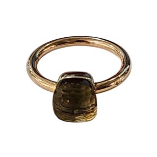 Pomellato Bague Nudo Classic Or Rose et Quartz Citron