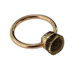 Pomellato Bague Nudo Classic Or Rose et Quartz Citron