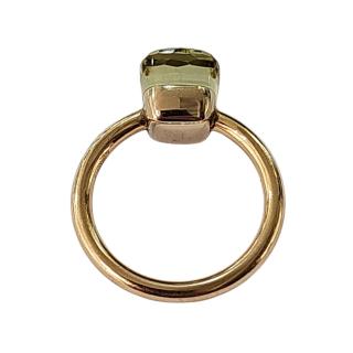 Pomellato Bague Nudo Classic Or Rose et Quartz Citron