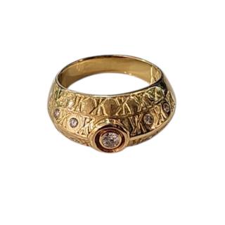 Bague Korloff Or Jaune 18 Ct et Diamants