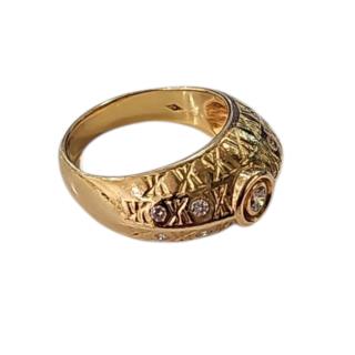 Bague Korloff Or Jaune 18 Ct et Diamants