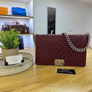 Chanel Boy 25V Bordeaux