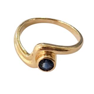 Bague Or Jaune 18 Ct et Topaze