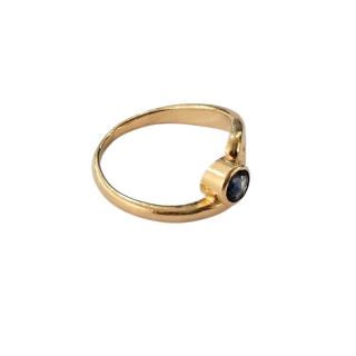 Bague Or Jaune 18 Ct et Topaze