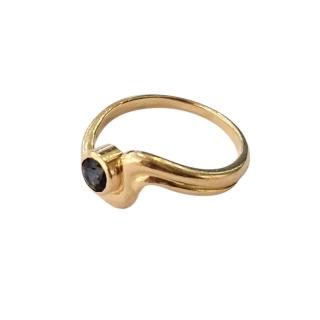 Bague Or Jaune 18 Ct et Topaze