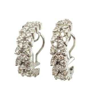Boucles d'Oreilles Or 14 Ct & Diamants