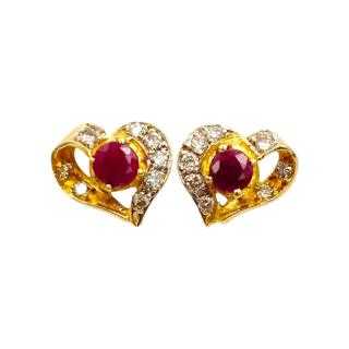 Boucles d'Oreilles Or Jaune 18 Ct