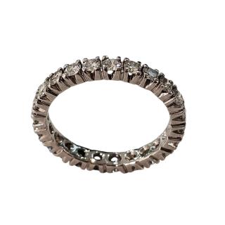 Bague Rivière de Diamants Or Blanc 18 Ct