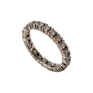 Bague Rivière de Diamants Or Blanc 18 Ct