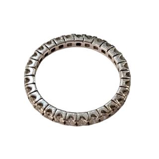 Bague Rivière de Diamants Or Blanc 18 Ct
