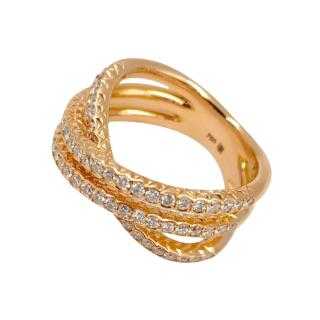 Bague Or Rose 18 Ct & Diamants