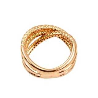 Bague Or Rose 18 Ct & Diamants