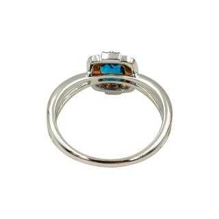 Bague Or Blanc 18 Ct & Diamants