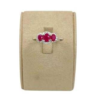 Bague Or 18 Ct Diamants&Rubis