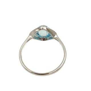 Bague Or 18 Ct Diamants&Topaze