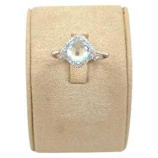 Bague Or 18 Ct Diamants&Topaze