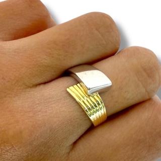 Bague Or Jaune & Or Blanc 18Ct