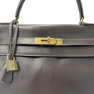 Sac Hermes Kelly 32 Vintage Marron