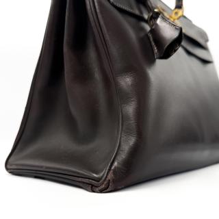 Sac Hermes Kelly 32 Vintage Marron