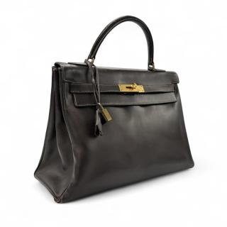 Sac Hermes Kelly 32 Vintage Marron