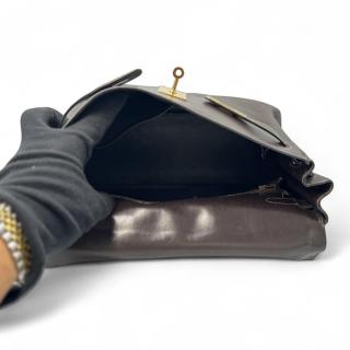 Sac Hermes Kelly 32 Vintage Marron