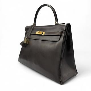 Sac Hermes Kelly 32 Vintage Marron