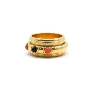 Bague Piaget Possession Or Jaune 18k Onyx & Corail