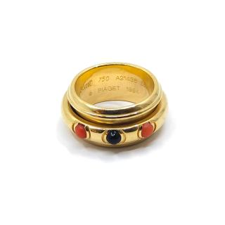 Bague Piaget Possession Or Jaune 18k Onyx & Corail