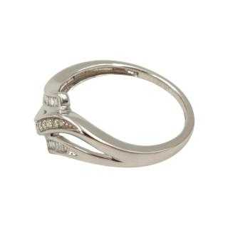 Bague Or Blanc 18 Ct & Diamants