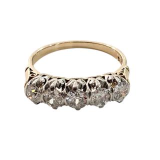Bague Diamants Or Jaune 18 Ct