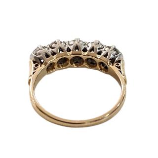 Bague Diamants Or Jaune 18 Ct