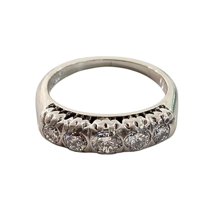 Bague Diamants et Or Blanc 18 Ct